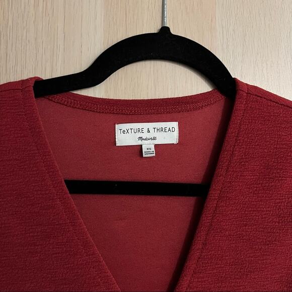 Madewell Texture and Thread Crepe Wrap Top - Picture 5 of 5